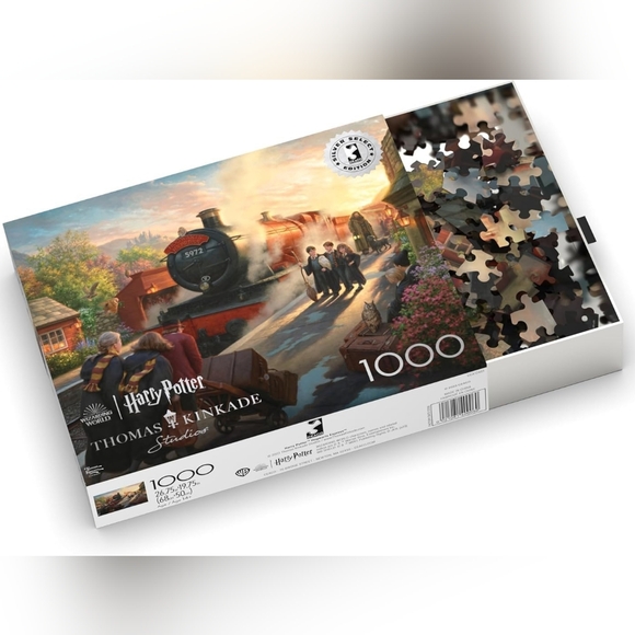 Thomas Kinkade Hogwarts Express Train 1000 Piece Puzzle - Picture 5 of 6